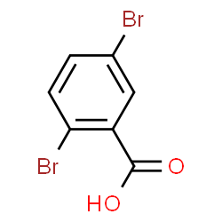 ChemSpider 2D Image | 2,5-Dibromobenzoic acid | C7H4Br2O2