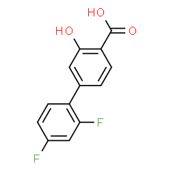 ChemSpider 2D Image | 2',4'-Difluoro-3-hydroxy-4-biphenylcarboxylic acid | C13H8F2O3