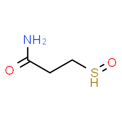 ChemSpider 2D Image | 3-(oxo-$l^{3}-sulfanyl)propanamide | C3H6NO2S