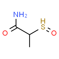 ChemSpider 2D Image | 2-(oxo-$l^{3}-sulfanyl)propanamide | C3H6NO2S