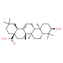 ChemSpider 2D Image | (3alpha,17alpha)-3-Hydroxyolean-12-en-28-oic acid | C30H48O3