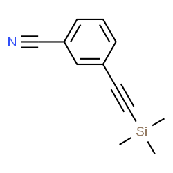 ChemSpider 2D Image | 3-[(Trimethylsilyl)ethynyl]benzonitrile | C12H13NSi