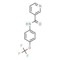 ChemSpider 2D Image | N-[4-(Trifluoromethoxy)phenyl]nicotinamide | C13H9F3N2O2