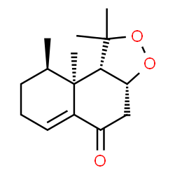 ChemSpider 2D Image | (3aR,9R,9aS,9bS)-1,1,9,9a-Tetramethyl-1,3a,4,7,8,9,9a,9b-octahydro-5H-naphtho[2,1-c][1,2]dioxol-5-one | C15H22O3