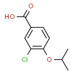 ChemSpider 2D Image | 3-Chloro-4-isopropoxybenzoic acid | C10H11ClO3