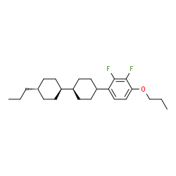 ChemSpider 2D Image | (1's,4'r)-4-(2,3-Difluoro-4-propoxyphenyl)-4'-propyl-1,1'-bi(cyclohexyl) | C24H36F2O