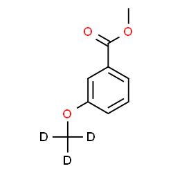 ChemSpider 2D Image | Methyl 3-[(~2~H_3_)methyloxy]benzoate | C9H7D3O3