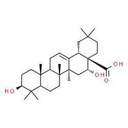 ChemSpider 2D Image | (3beta,5xi,9xi,16alpha)-3,16-Dihydroxyolean-12-en-28-oic acid | C30H48O4