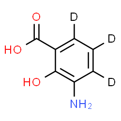 ChemSpider 2D Image | 3-Amino-2-hydroxy(~2~H_3_)benzoic acid | C7H4D3NO3