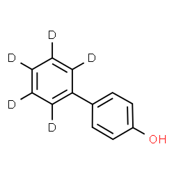 ChemSpider 2D Image | 4-(2',3',4',5',6'-~2~H_5_)Biphenylol | C12H5D5O