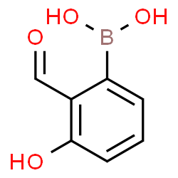 ChemSpider 2D Image | (2-Formyl-3-hydroxyphenyl)boronic acid | C7H7BO4