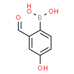 ChemSpider 2D Image | (2-Formyl-4-hydroxyphenyl)boronic acid | C7H7BO4