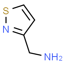 ChemSpider 2D Image | 1-(1,2-Thiazol-3-yl)methanamine | C4H6N2S