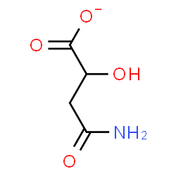 ChemSpider 2D Image | 4-Amino-2-hydroxy-4-oxobutanoate | C4H6NO4