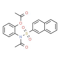 ChemSpider 2D Image | 2-[Acetyl(2-naphthylsulfonyl)amino]phenyl acetate | C20H17NO5S