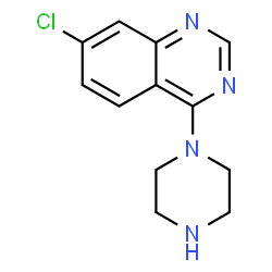 ChemSpider 2D Image | 7-Chloro-4-(1-piperazinyl)quinazoline | C12H13ClN4