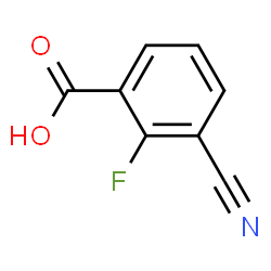 ChemSpider 2D Image | 3-Cyano-2-fluorobenzoic acid | C8H4FNO2