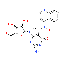 ChemSpider 2D Image | 7-[Oxido(4-quinolinyl)amino]-7-hydroguanosine | C19H19N7O6