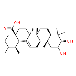 ChemSpider 2D Image | (3beta,20xi)-2,3-Dihydroxyurs-12-en-28-oic acid | C30H48O4