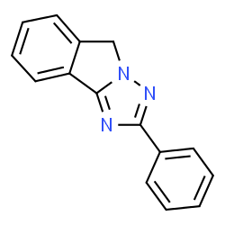 ChemSpider 2D Image | 2-Phenyl-5H-[1,2,4]triazolo[5,1-a]isoindole | C15H11N3