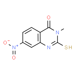 ChemSpider 2D Image | 2-mercapto-3-methyl-7-nitroquinazolin-4(3H)-one | C9H7N3O3S