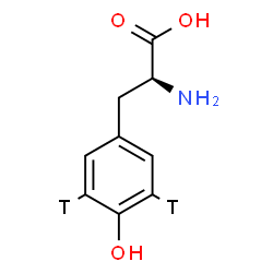 ChemSpider 2D Image | L-(3,5-~3~H_2_)Tyrosine | C9H9T2NO3