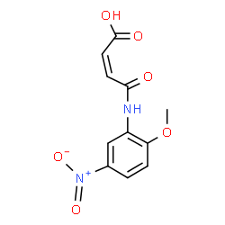ChemSpider 2D Image | (2Z)-4-[(2-Methoxy-5-nitrophenyl)amino]-4-oxo-2-butenoic acid | C11H10N2O6