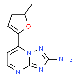 ChemSpider 2D Image | 7-(5-Methyl-2-furyl)[1,2,4]triazolo[1,5-a]pyrimidin-2-amine | C10H9N5O