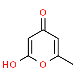 ChemSpider 2D Image | 2-Hydroxy-6-methyl-4H-pyran-4-one | C6H6O3