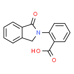 ChemSpider 2D Image | 2-(1-oxoisoindolin-2-yl)benzoic acid | C15H11NO3