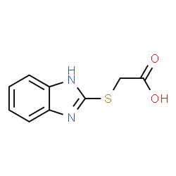 ChemSpider 2D Image | (2-Benzimidazolylthio)-acetic acid | C9H8N2O2S