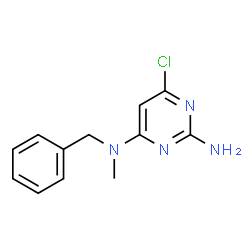ChemSpider 2D Image | N~4~-Benzyl-6-chloro-N~4~-methyl-2,4-pyrimidinediamine | C12H13ClN4