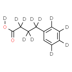 ChemSpider 2D Image | 4-[(2,3,4,5-~2~H_4_)Phenyl](~2~H_6_)butan(~2~H)oic acid | C10HD11O2