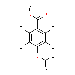 ChemSpider 2D Image | 4-[(~2~H_2_)Methyloxy](O-~2~H_5_)benzoic acid | C8HD7O3