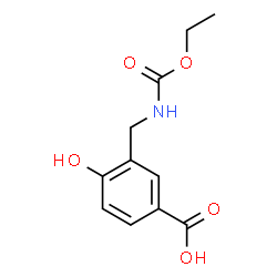 ChemSpider 2D Image | 3-{[(Ethoxycarbonyl)amino]methyl}-4-hydroxybenzoic acid | C11H13NO5