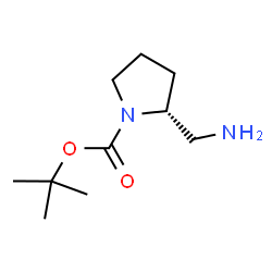 ChemSpider 2D Image | (R)-2-(Aminomethyl)-1-Boc-pyrrolidine | C10H20N2O2
