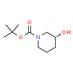 ChemSpider 2D Image | (R)-1-Boc-3-hydroxypiperidine | C10H19NO3