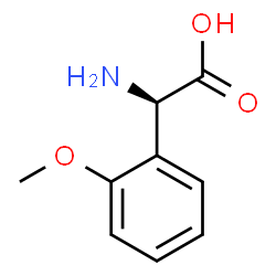 ChemSpider 2D Image | (2R)-Amino(2-methoxyphenyl)acetic acid | C9H11NO3
