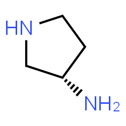 ChemSpider 2D Image | (-)-3-Aminopyrrolidine | C4H10N2