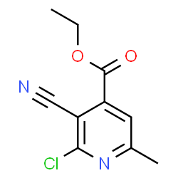ChemSpider 2D Image | Ethyl 2-chloro-3-cyano-6-methylisonicotinate | C10H9ClN2O2