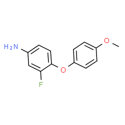 ChemSpider 2D Image | 3-Fluoro-4-(4-methoxyphenoxy)aniline | C13H12FNO2