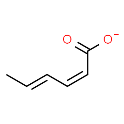 ChemSpider 2D Image | (2Z,4E)-2,4-Hexadienoate | C6H7O2