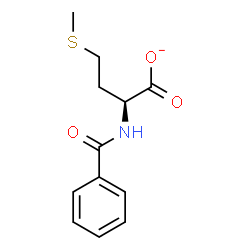 ChemSpider 2D Image | (2S)-2-(Benzoylamino)-4-(methylsulfanyl)butanoate | C12H14NO3S