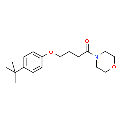 ChemSpider 2D Image | 4-(4-tert-butylphenoxy)-1-(morpholin-4-yl)butan-1-one | C18H27NO3