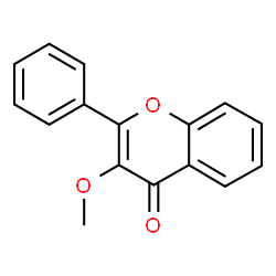 ChemSpider 2D Image | 3-METHOXYFLAVONE | C16H12O3