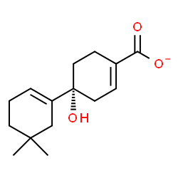 ChemSpider 2D Image | (1R)-1-Hydroxy-5',5'-dimethyl-1,1'-bi(cyclohexane)-1',3-diene-4-carboxylate | C15H21O3