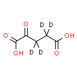 ChemSpider 2D Image | 2-Oxo(~2~H_4_)pentanedioic acid | C5H2D4O5