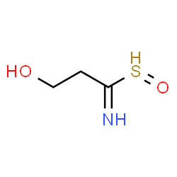 ChemSpider 2D Image | 3-imino-3-(oxo-$l^{3}-sulfanyl)propan-1-ol | C3H6NO2S