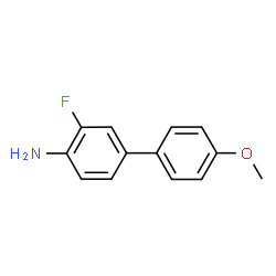 ChemSpider 2D Image | 2-fluoro-4-(4-methoxyphenyl)aniline | C13H12FNO
