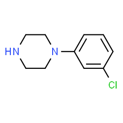 ChemSpider 2D Image | meta-Chlorophenylpiperazine | C10H13ClN2